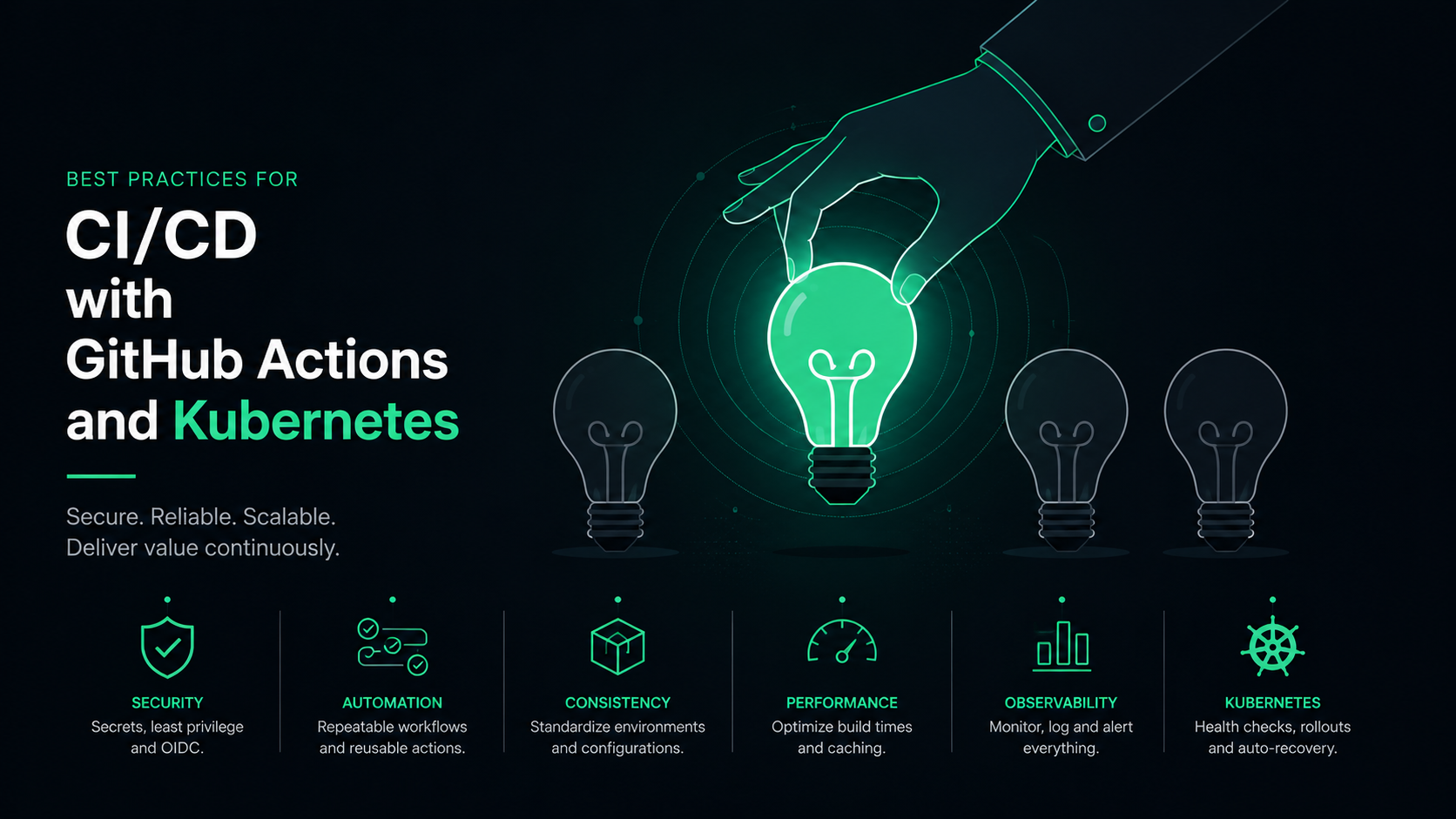 Knowledge management illustration for CI/CD best practices